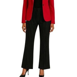 Banana Republic 8 Straight Leg Wool Pinstripe Pants Office Professional